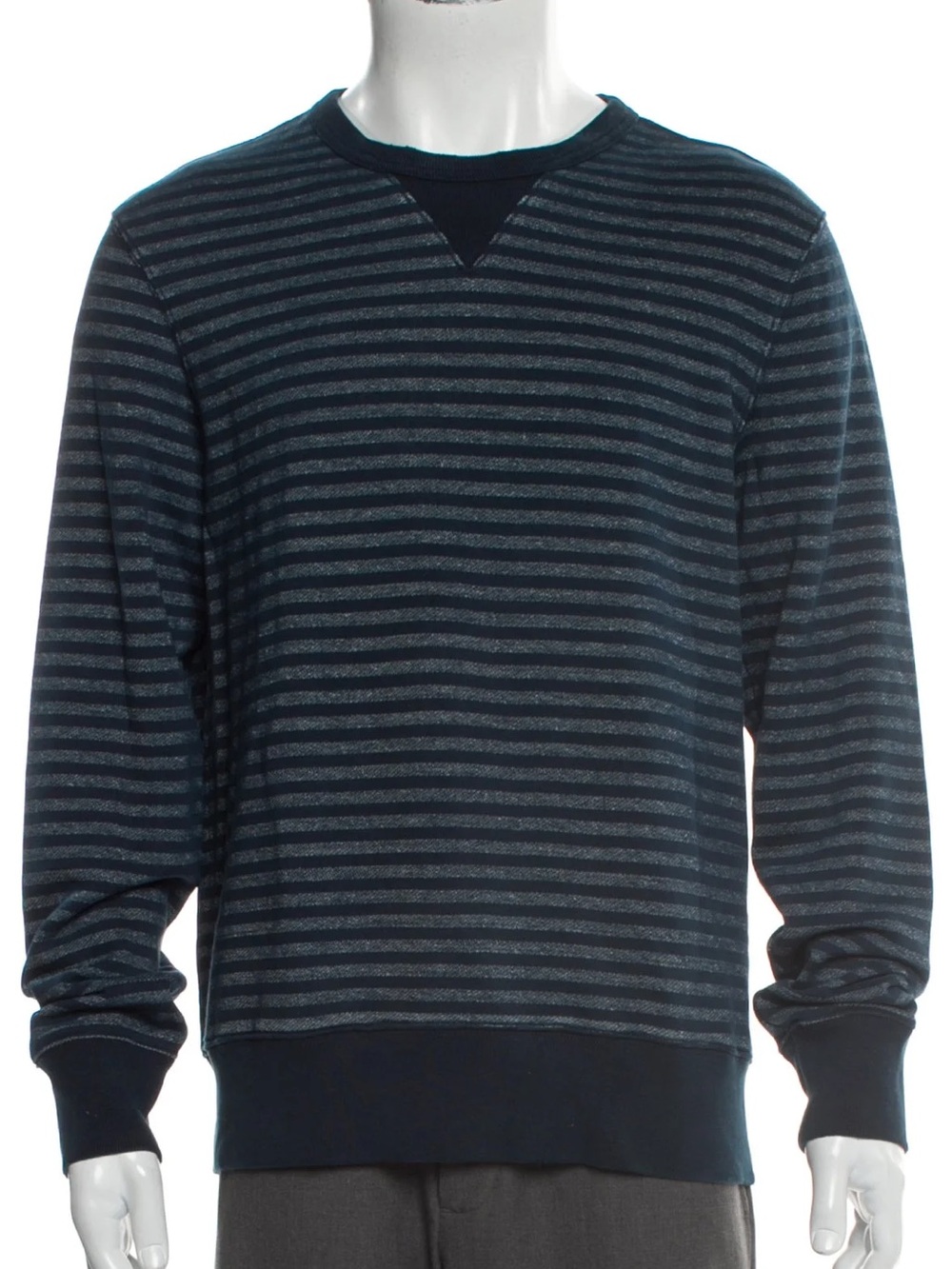 Double RL (RRL) Men’s Vintage Ralph Lauren Striped Crewneck Sweatshirt